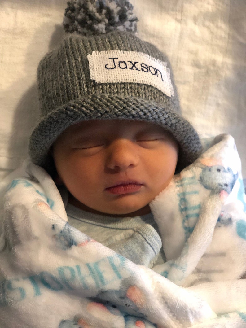 personalized baby winter hat