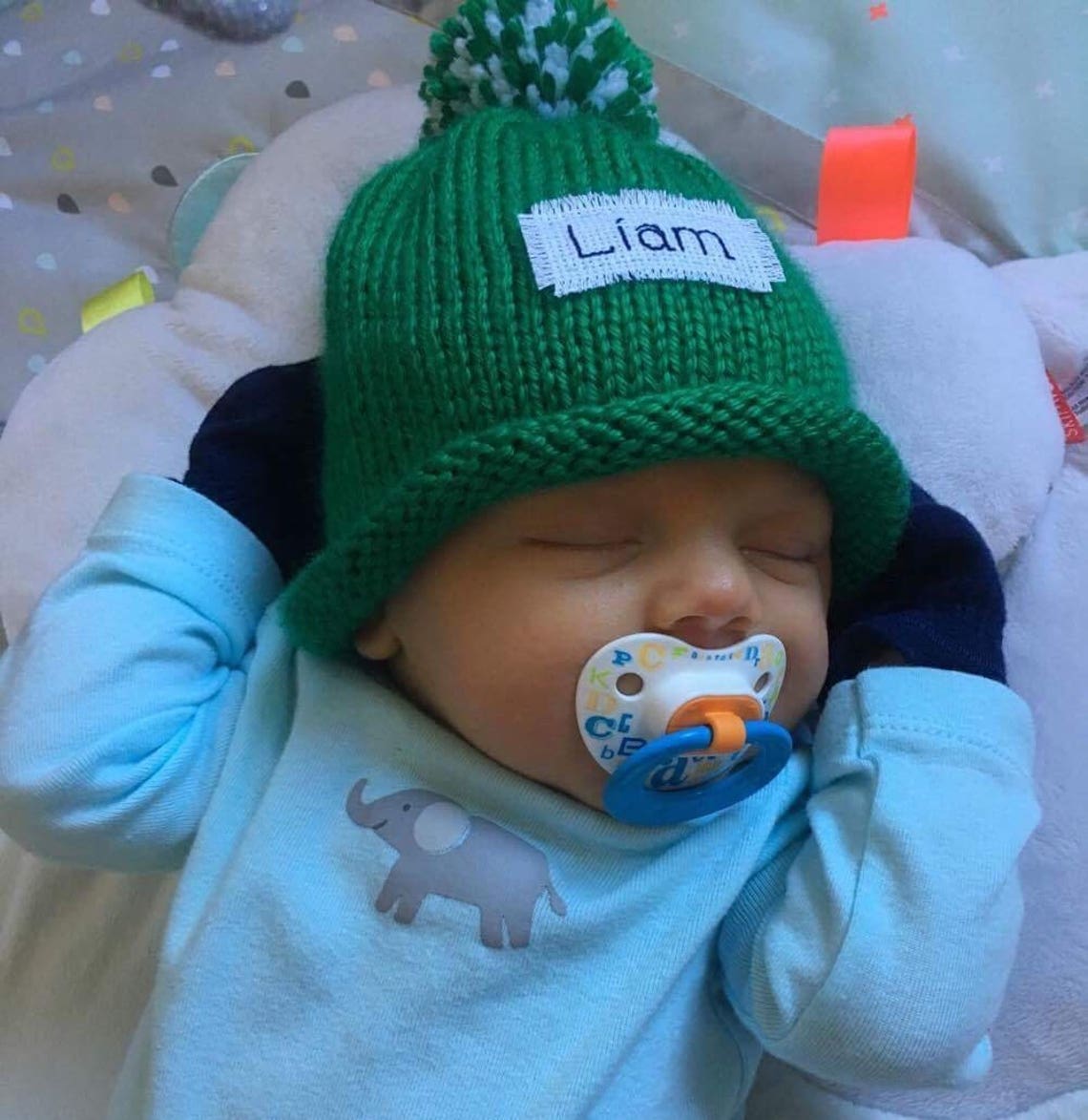 Monogram baby boy winter hat Baby Boy hat Personalized hat Etsy