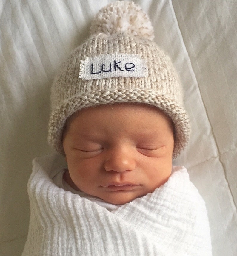 Baby Boy hats Knit Baby Hat Personalized baby hat baby Etsy