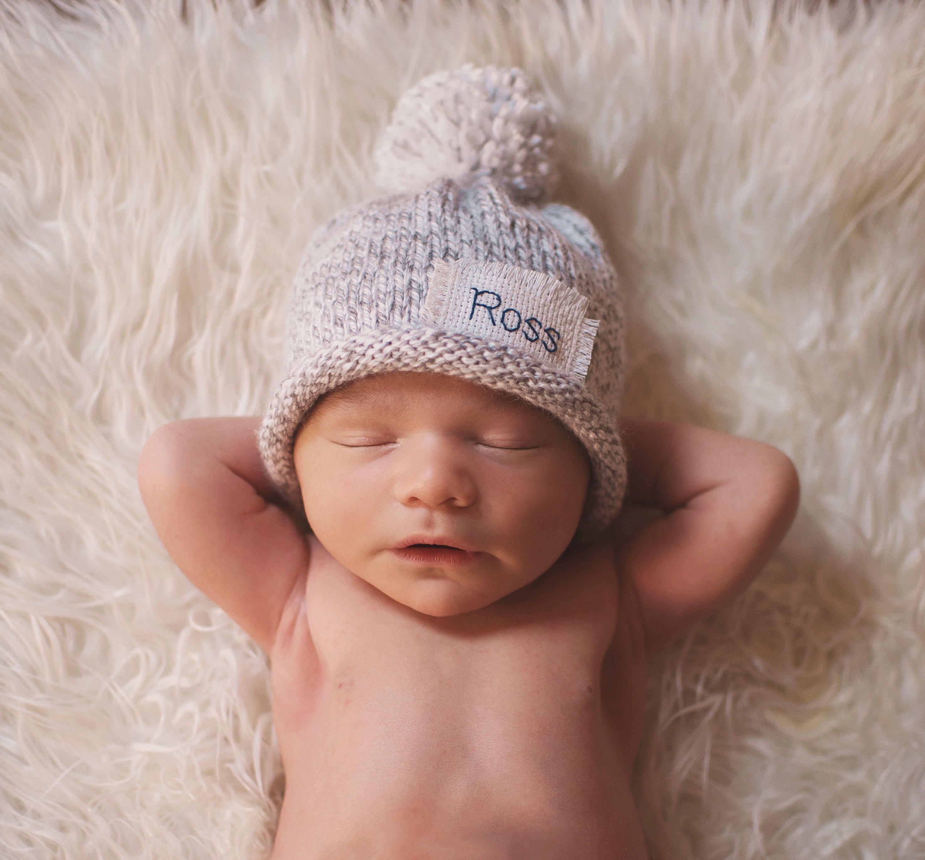 Personalized baby winter hats Knit Baby Hat New Baby Etsy