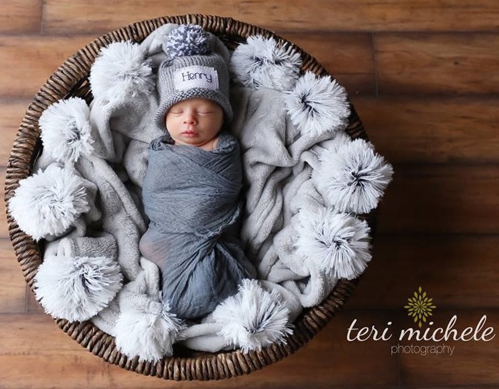 Monogram Baby Boy Winter Hat Baby Boy Hat Personalized Hat Etsy