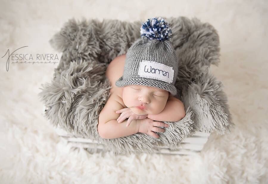 Monogram baby boy winter hat Baby Boy hat Personalized hat Etsy