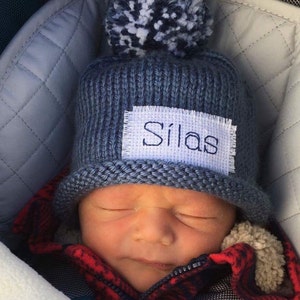 NICU, Preemie, Micro Preemie, Newborn, winter hat, knit baby hat, beanie, baby hat, baby boy, baby girl, baby shower gift, name announcement