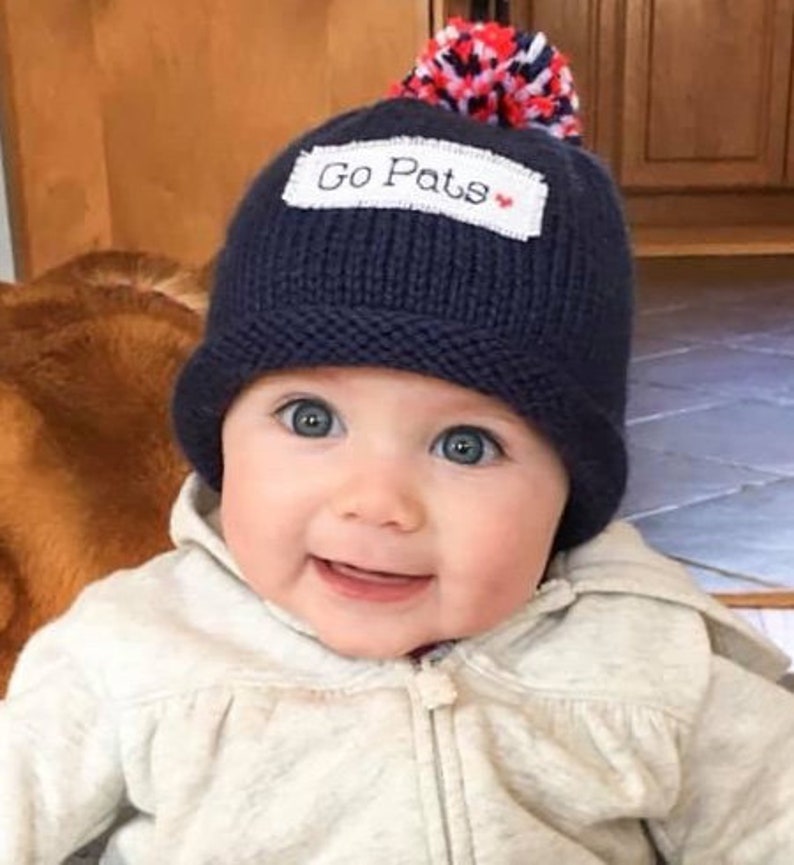 New England Patriots Football Baby Boy hat Baby girl hat Etsy