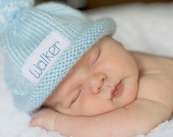 SUPER 50% Off SALE , Personalized Knit Toddler Beanie: Custom Embroidered Winter Hat (2T, 3T)