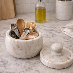 marble bowl with lid storage, marble spice jar with lid, marble salt container kitchen, white marble storage jar, marble sugar jar container, handmade marble kitchen jar, stone storage jar with lid, marble jar for dry fruits, marble kitchen organizer jar, marble bowl with lid, marble jar, spice jar, salt container, storage jar, stone jar, kitchen storage, sugar jar, dry fruit bowl, marble kitchen, farmhouse decor, condiment jar, marble storage
