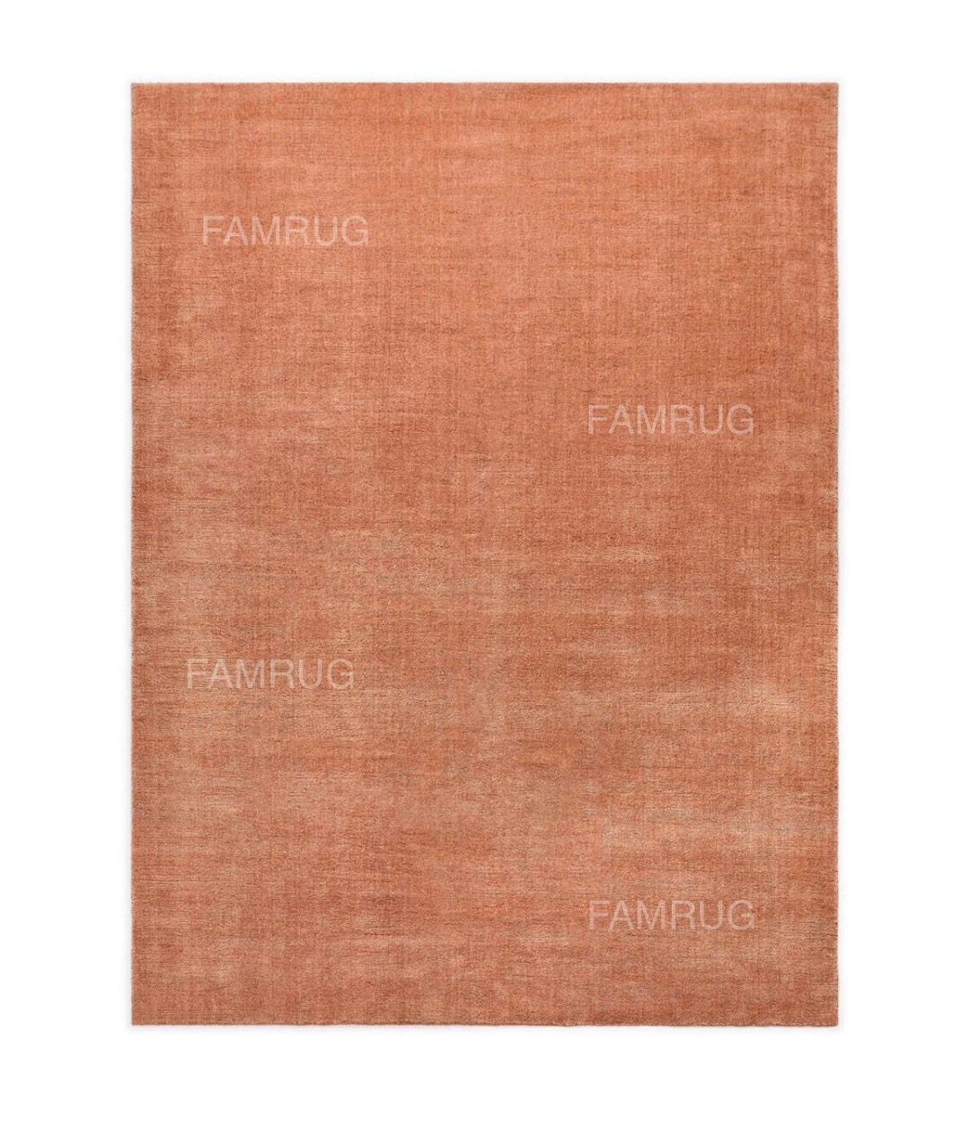 Oxidized Rust Rug Hand Tufted Wool Rug | Rust Terracotta Solid Color Rug for Living Room ...