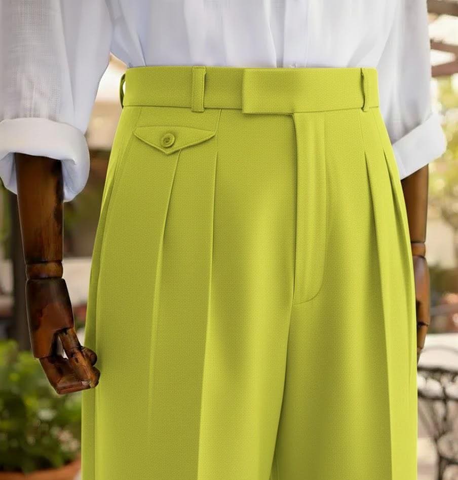 lime green dress pants women's Lime Green Wide Leg Pants S main image 0