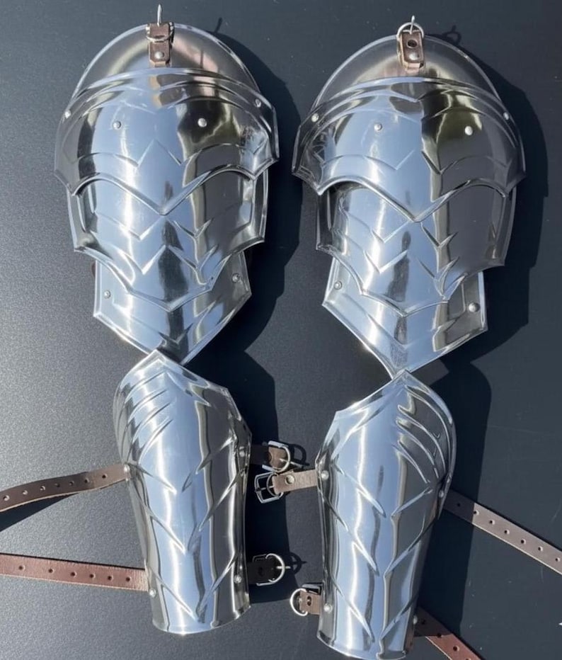 Medieval Knight Vambraces Gothic Steel Arm Guards | Fantasy Warrior ...