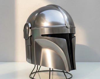 Medieval Mandalorian Style Helmet Handmade Steel Armor Replica for Cosplay, Display & LARP