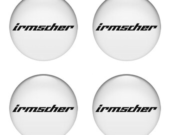 Irmscher Epoxy Sticker Car Logo Decal Logo Sticker, Sticker Decals Silicone Emblem, Custom Car Decals Self Adhesive Car Accessory - Set of 4