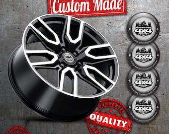 3D gewölbte Radnaben-Aufkleber, benutzerdefinierte Harzabziehbilder, Felge Cap Emblems (4er Set), Automobil-Styling-Grafiken