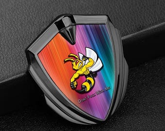 Car Styling Shield Badge, Weatherproof Metal Emblem, Performance Decal