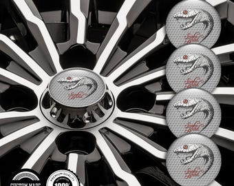 3D Domed Wheel Center Cap Stickers, Resin Finish Rim Emblems, Custom Automotive Styling Decals (Set of 4)