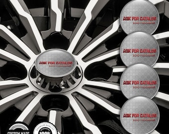 3D Resin Decals, Glossy Wheel Hub Center Caps, Custom Car Rim Stickers, Personalized Automotive Emblems (Set of 4)