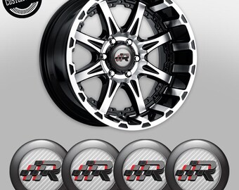 Custom 3D Domed Automotive Hub Stickers, Waterproof Epoxy Resin Wheel Center Caps Set of 4, Rim Decals