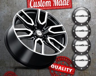 Tapacubos de rueda personalizados, pegatinas de resina epoxi 3D abovedadas, calcomanías para llantas de coches de lujo (juego de 4)