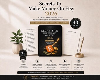 Guía de negocios de Etsy 2026: Venta de productos digitales e imprimibles (PDF)