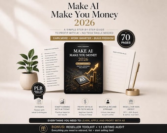 Gana dinero online con IA (Guía 2026) / Productos digitales, trabajo freelance e ingresos pasivos MRR/PLR