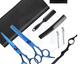 6 Inch Household Hairdressing Scissors Kit – Stainless Steel Barber Scissors Set with Hair-Cutting Knife