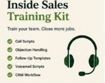 Inside Sales Training Kit