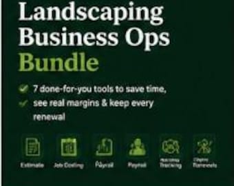 Landscaping Business Spreadsheet Bundle | Lawn Care Estimate, Job Costing, P&L (Digital Download)