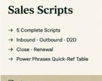Lawn Care Sales Scripts | Door-to-Door, Estimate Close, Renewal Training (Word Doc)