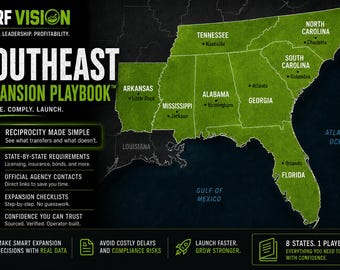 Southeast Lawn Pest Business Licensing Expansion Playbook (8-State PDF)