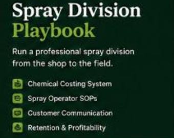Spray Division Playbook | Chemical Costing, SOPs, Sales Scripts (Digital Download)
