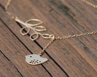 Bird and Branch 14K Gold Filled Necklace