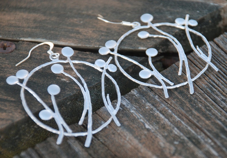 SpringSilver Grass Earrings image 1