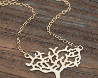 TREE Pendant 14K Gold Filled Necklace
