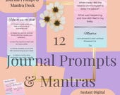 Building Back Self:  Journal Prompt & Mantra Deck, 4x6 Self-Care Cards for Reflection, Healing, Simple