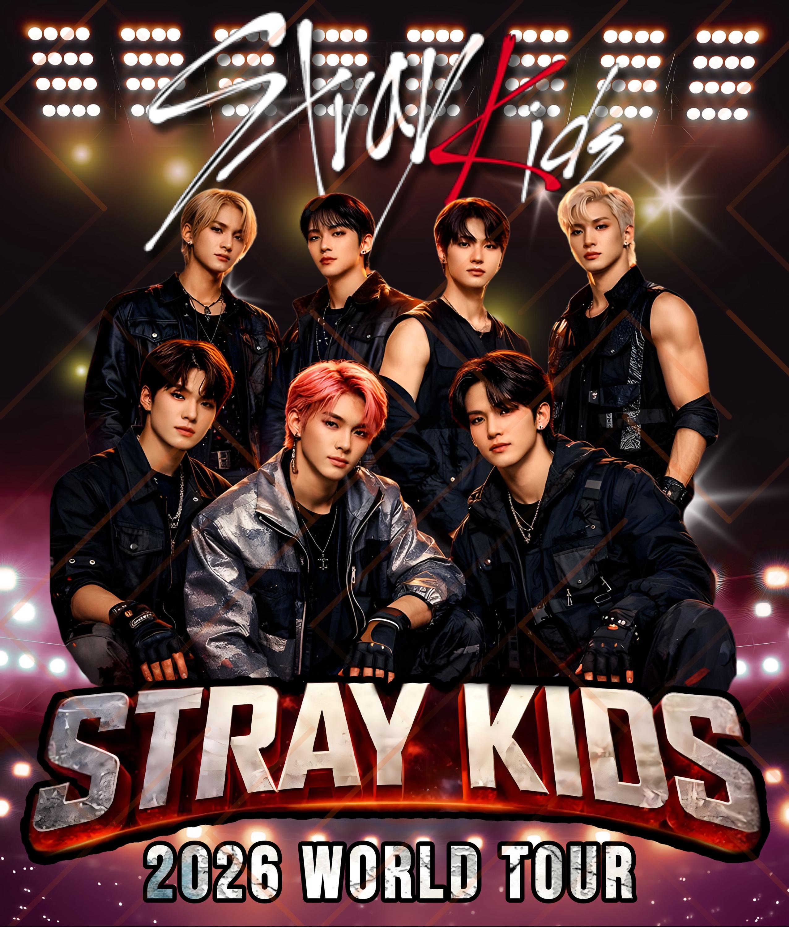 Stray Kids Art Poster Poster Canvas Wall Art Decor Woonkamer Moderne