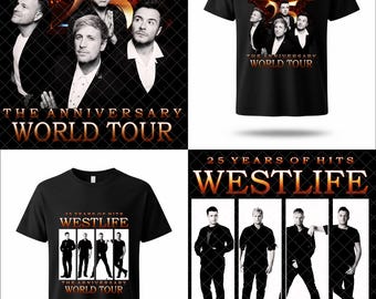 WESTLIFE PNG for Printing on T-Shirt. Digital Download