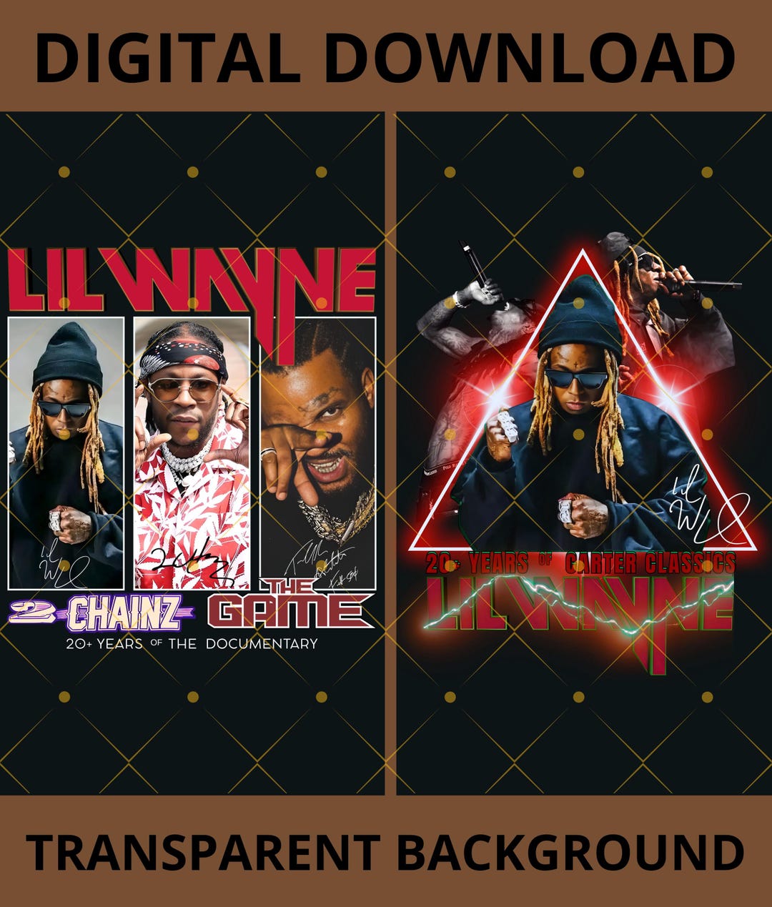 Lil Wayne PNG for Printing on T-shirt. Digital Download - Etsy