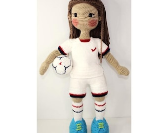 Football/Soccer Doll Pattern inc video tutorial