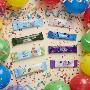 Personalised Party Bag Chocolate Bar Wrapper- Party Favor