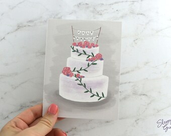 Just Married Greeting Card