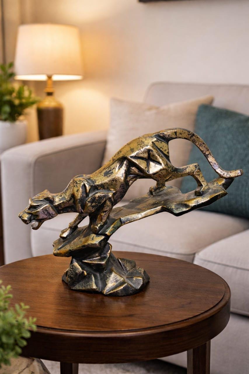 Jaguar Statue Gold - Etsy