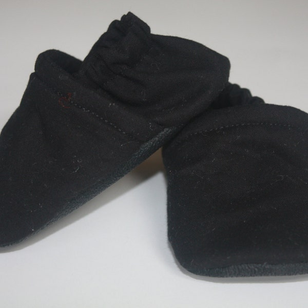 Black baby shoes,booties,toddler slippers,crib shoes, cotton baby shoes, 0-5T, indoor slippers, indoor shoes