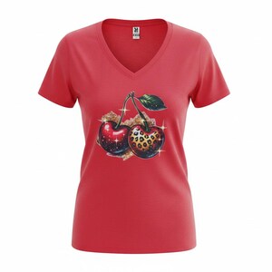 Camisa para mujer rood - estampado met – Camisa informal van katoen – Top cómodo Zachte – Uso diario
