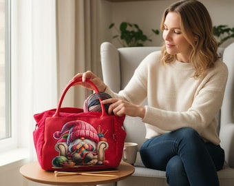 Projekttasche - Stricktasche - Kobold