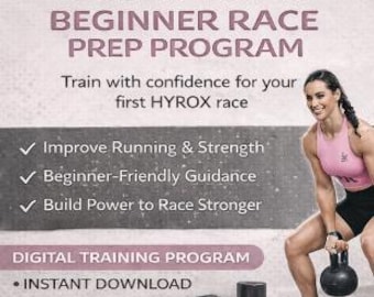 8-tygodniowy program treningowy HYROX | Przygotowanie do zawodów dla początkujących | Plan HYROX online | Pobieranie cyfrowe