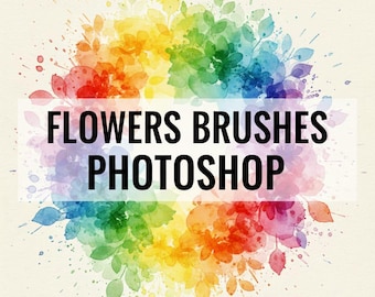 Flowers brushes Photoshop, floral brushes,botanical brushes,Flowerbrushes,professional brushes,Photoshop brushes,rose brushes,drawing brush