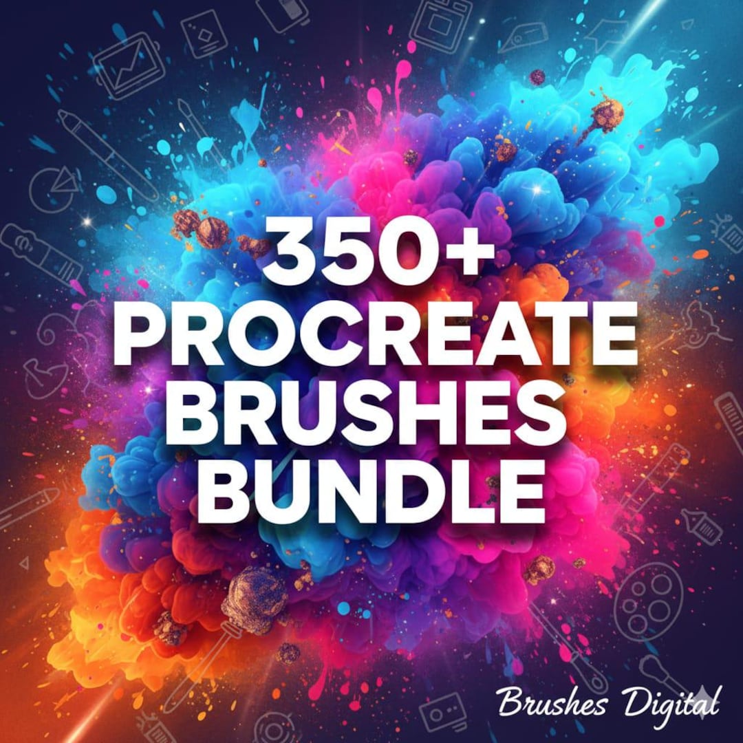 350 Procreate Brushes Mega Bundle,ultimate Art Brushes,sketch Brushes ...