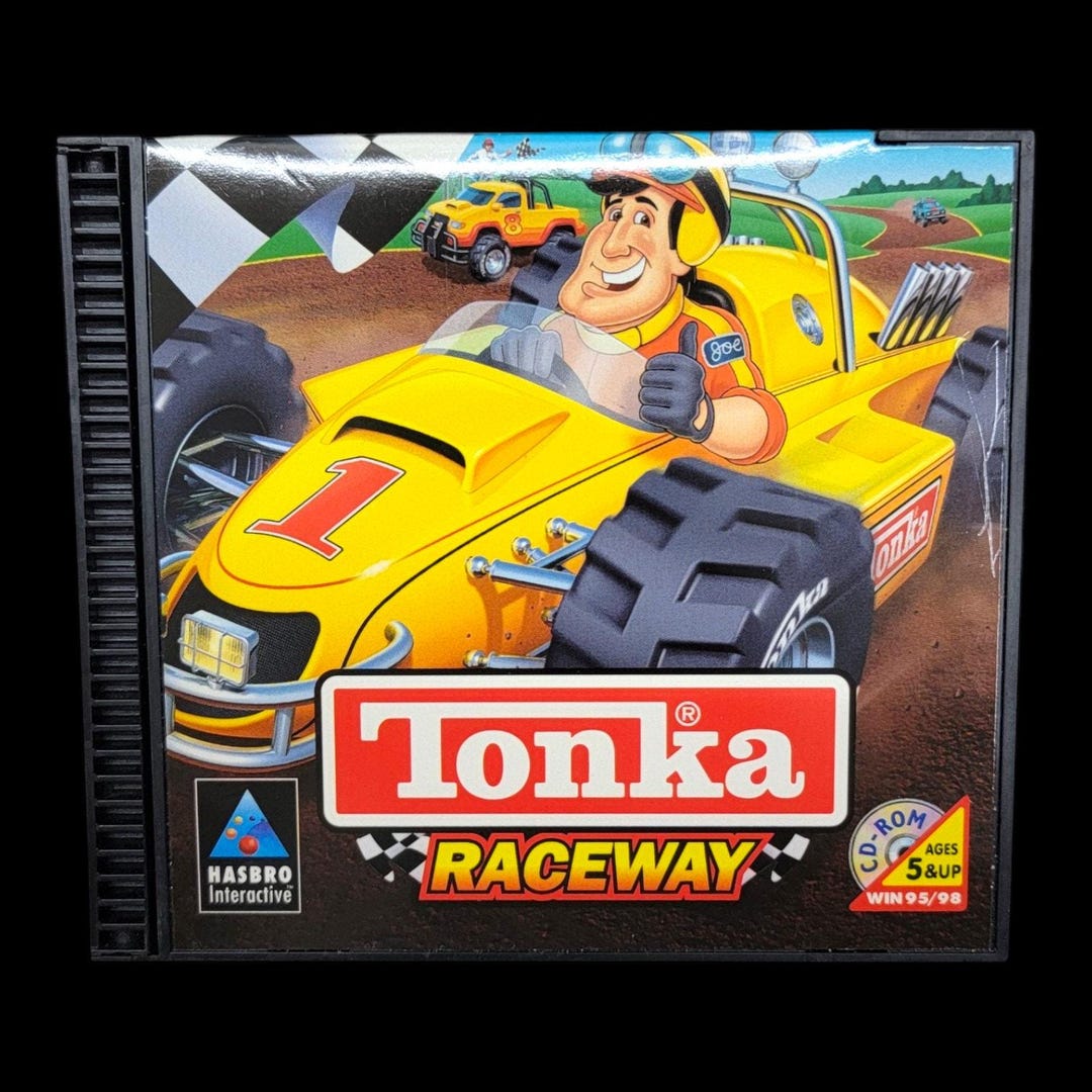 Tonka Raceway PC CD-ROM 1999 Hasbro Interactive Kids Racing Game ...
