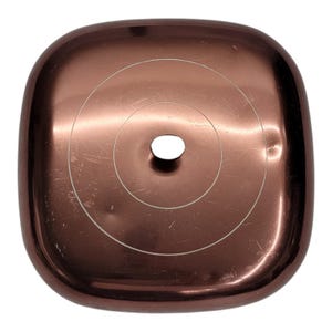 Vintage Wear-Ever Hallite Replacement Lid Copper Anodized Aluminum 8" Wood Knob