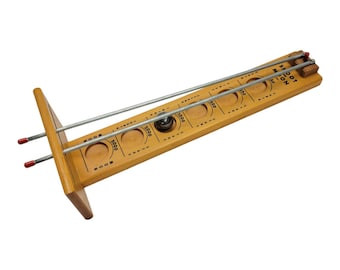 Vintage Drueke Shoot the Moon Wooden Game No 1959 Mid Century Wood Skill Toy