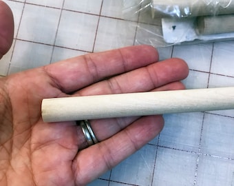 Pack of 5 Unfinished Wood Dowel Rods: 12 inch Craft Sticks